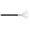 Кабель Nikomax NMC 4100B-BK U/UTP 4 пары, Кат.5e (Класс D), тест по ISO/IEC, 100МГц, одножильный, BC (чистая медь), 24AWG (0,51мм), полиэтилен, внешний, черный, 305м фотографии