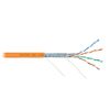 Кабель Nikomax NMC 4200C-OR F/UTP 4 пары, Кат.5e (Класс D), тест по ISO/IEC, 100МГц, одножильный, BC (чистая медь), 24AWG (0,51мм), полимерный материал нг(А)-HF, внутренний, оранжевый, 305м фотографии