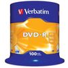 DVD±RW, DVD±R, DVD RAM диски: Диски DVD-R Verbatim 4.7Gb 16x уп. 100 шт, на шпинделе [43549] фотографии