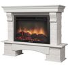 Камины: Портал Firelight Forte 30S WWO камень белый, шпон белёный дуб фотографии