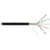 Кабель и разъемы: Кабель Netlan EC-UU004-6-PE-BK U/UTP 4 пары, Кат.6 (Класс E), 250МГц, одножильный, BC (чистая медь), внешний, PE до -40C, черный, 305м фотографии