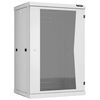 Шкафы и стойки: Настенный разборный шкаф TLK TWC-186045-R-G-GY 19", 18U, стеклянная дверь, Ш600хВ904хГ450мм, 2 пары монтажных направляющих, серый фотографии