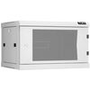 Шкафы и стойки: Настенный разборный шкаф TLK TWC-066045-R-G-GY 19", 6U, стеклянная дверь, Ш600хВ370хГ450мм, 2 пары монтажных направляющих, серый фотографии