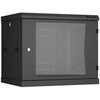 Шкафы и стойки: Настенный разборный шкаф TLK TWC-096045-R-G-BK 19", 9U, стеклянная дверь, Ш600хВ503хГ450мм, 2 пары монтажных направляющих, черный фотографии