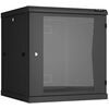Шкафы и стойки: Настенный разборный шкаф TLK TWC-126060-R-G-BK 19", 12U, стеклянная дверь, Ш600хВ636хГ600мм, 2 пары монтажных направляющих, черный фотографии