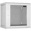 Шкафы и стойки: Настенный разборный шкаф TLK TWI-126045-R-G-GY 19", 12U, стеклянная дверь, Ш600хВ569хГ450мм, 1 пара монтажных направляющих, серый фотографии