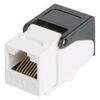 Коммутационные розетки: Модуль-вставка Nikomax NMC-KJUD2-NT-WT типа Keystone, Кат.5е (Класс D), 100МГц, RJ45/8P8C, самозажимной, T568A/B, неэкранированный, белый фотографии