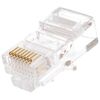 Разъемы, аксессуары: Коннектор Netlan EC-UP8P8C-5E-003-TR-100 RJ45/8P8C под витую пару, Кат.5e (Класс D), 100МГц, покрытие 3мкд, универсальные ножи, для проводников 0.47-0.51мм, неэкранированный, уп-ка 100шт. фотографии