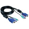 KVM-переключатели: Набор кабелей D-link DKVM-CB3 PS/2+PS/2+VGA15M, 3м фотографии
