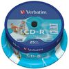 CD-R/RW диски: Диски CD-R Verbatim 700Mb 52x уп.25 шт., на шпинделе, printable [43439] фотографии