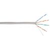Кабель и разъемы: Кабель Nikolan NKL 2100A-GY U/UTP 4 пары, Кат.5e (Класс D), тест по ISO/IEC, 100МГц, одножильный, BC (чистая медь), 24AWG (0,49мм), внутренний, PVC нг(А), серый, 305м фотографии