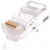 Кабель и разъемы: Разъемы Netlan EC-UP8P8C-5E-003-TR-1000 RJ45/8P8C, Кат.5e, с покрытием 3 мкд, универсальные, неэкранированные, уп-ка 1000 шт. фотографии