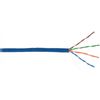 Кабель и разъемы: Кабель Netlan EC-UU004-5E-PVC-BL U/UTP 4 пары, Кат.5e (Класс D), 100МГц, одножильный, BC (чистая медь), внутренний, PVC нг(B), синий, 305м фотографии