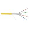 Кабель и разъемы: Кабель Nikolan NKL 4375C-YL S/FTP 4 пары, Кат.7а (Класс Fа), тест по ISO/IEC, 1000МГц, одножильный, BC (чистая медь), 23AWG (0,58мм), внутренний, LSZH нг(А)-HFLTx, желтый, 500м фотографии