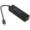 Сетевые карты: Сетевая карта Greenconnect GCR-UC2CL01> USB-C 3.1 Ethernet adapter + USB Hub, 100Mbps, 3xUSB 2.0 фотографии