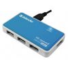 USB концентраторы (USB hub): Разветвитель Defender QUADRO POWER USB2.0 4 порта, + блок питания DC 5В...2А, + кабель USB 2.0 A(M) - MiniB (M) - 1м [83503] фотографии
