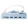 USB концентраторы (USB hub): USB-C-концентратор Satechi Aluminum USB-C Clamp Hub для 24" iMac, цвет синий [ST-UCICHB] фотографии