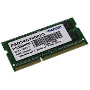 Память для ноутбуков: Модуль памяти Patriot 4Gb DDR3 SODIMM <PC3-12800> CL11 for NoteBook [PSD34G16002S] фотографии