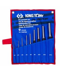 Набор выколоток King Tony 1009PRN чехол из теторона, 9 предметов фотографии