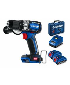 Бесщеточная дрель-шуруповерт Зубр DB-70-22 20 В, 70 Н·м, 2 АКБ LMS (2 А·ч), кейс, ПРОФЕССИОНАЛ фотографии