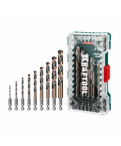 Набор сверл по металлу KRAFTOOL IMPACT READY НЕХ-1/", 10 шт, для винтовёртов и шуруповертов [29652-H10] фотографии