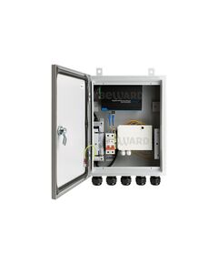 Уличный неуправляемый коммутатор Beward B-431-8P2F 8 портов с поддержкой High PoE, PoE бюджет 137 Вт, встроенный оптический кросс на 2 кабеля, IP54, от -40 до +50°С фотографии