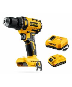 Бесщеточная дрель-шуруповерт STEHER CB-65-21 20 В, 65 Н·м, 1 АКБ LMS (2 А·ч) фотографии