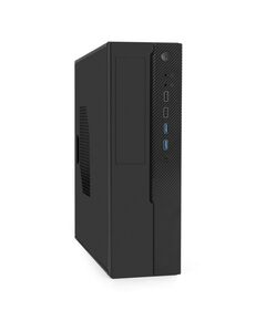 Корпус Exegate MI-641-01/TPS350 Desktop mini-ITX/mATX, БП TPS350 с вент. 8см, 2*USB+2*USB3.0 [EX296198RUS] фотографии