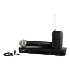 Микрофонная система Shure BLX1288E/CVL-M17 беспроводная, двухканальная, с ручным передатчиком PG58 и петличным микрофоном CVL-B/C, частота UHF 662-686 МГц фотографии