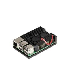 Корпус ACD RA503 Black Metal Aluminum Case with Double Fans for Raspberry Pi 4B, (RASP4033) фотографии