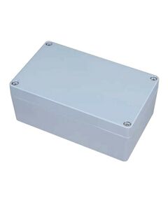 Корпус ACD XG387 Metal case IP65, 200*120*80mm, металлический, 3 отверстия (28 + 28 + 23мм) с резиновыми заглушками, цвет серебристый, совместим с Raspberry Pi 3B, 3B+, 4, Orange Pi фотографии
