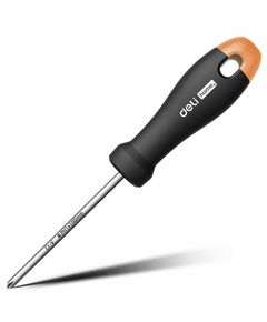 Крестовая отвертка Deli Home Series Gray HT1205C PH1x100мм, рукоятка из софттач пластика фотографии