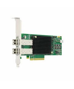 Сетевой адаптер Emulex LPe32002-AP Gen 6, 32GFC, 2-портовый, 32Gb/s, PCIe Gen3 x8, LC MMF 100m, трансиверы установлены фотографии
