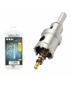 Коронка по металлу Deli DH-TCT030-E1 твердосплавная, с центрирующим сверлом, диаметр 30мм, шестигранный хвостовик фотографии