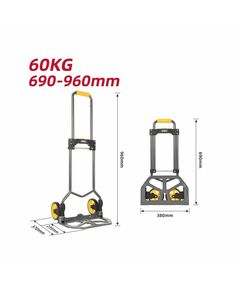 Тележка складная Deli DL434060 двухколесная, грузоподъемность до 60кг фотографии