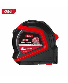 Рулетка Deli DP5524 с магнитным зацепом, 8м*25мм, метрическая фотографии
