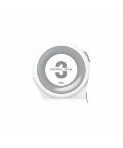 Рулетка Deli H8103A Home Series White, 3м х 19мм, клипса, шнурок, эксклюзивный дизайн фотографии