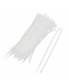 Кабельная стяжка Hyperline WR-SHN-25-150W 2.5х150мм, неразъемная, нейлоновая, полиамид 6.6, белая, 100шт фотографии