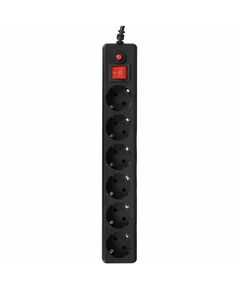 Сетевой фильтр Гарнизон ECL-6-B-3 черный, 6 розеток, 10А, 3м, ур.защиты 4, пакет фотографии