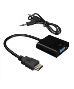 Кабель-адаптер ACD ACD-DAHVF-01B HDMI-VGA, Golden Plated, 19m/15f, Черный, 0.2м, (742576) фотографии