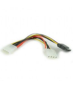 Кабель питания SATA Cablexpert CC-SATA-PSY2 15см, molex 4pin/molex4pin+sata 15pin, на 2 устр. фотографии