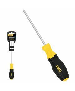 Крестовая отвертка Deli DL633075N PH0x75мм, сталь Cr-V, двухкомпонентная прорезиненная рукоять фотографии