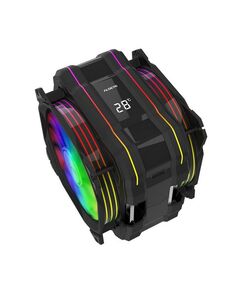 Вентилятор ALSEYE M120D (PLUS) Universal 200W, Heat pipe 6mm*6, 120mm FAN 700-1900rpm, 73.75CFM, 41.2dBA, 8 LED, LED temperature cover RTL [AS.01.01.0044] фотографии