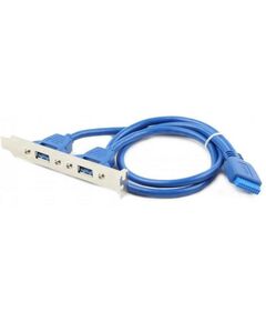 Планка с кабелем Cablexpert CC-USB3-RECEPTACLE в сист блок, 2xUSB 3.0/20pin мат.платы фотографии