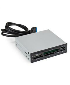 Картридер Exegate CR-611U3 USB3.0, внутренний, 3.5", мультиформатный: SD/SDHC/SDXC/MMC/microSD/T-Flash/CF/MS/MS micro/XD, 1 доп.порт USB3.0, черный, металл [EX293028RUS] фотографии