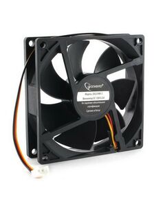 Вентилятор в корпус Gembird D9225HM-3 92x92x25, гидродинамический, 3 pin, провод 30 см {150} фотографии