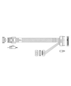 Кабель Amphenol RSL38-2309 Slimline SASx4 - U.2 (SFF8639), 85 Ohm, PCIe Gen3, 75СM фотографии
