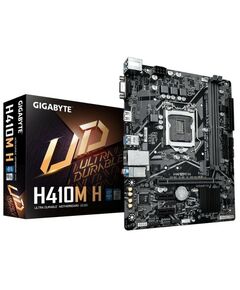 Материнская плата GigaByte H410M H 2.0 H410, LGA1200, 2xDDR4, 1*PCI-Ex16, 2*PCI-Ex1, 1*M.2, 1*TypeC, 3*USB3.2Gen1, 6*USB2.0, 4*SATA3.0, 1G, VGA, HDMI, MATX, RTL фотографии