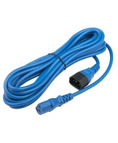 Кабель питания Hyperline PWC-IEC13-IEC14-5.0-BL монитор-компьютер, IEC 320 C13 - IEC 320 C14 (3x1.0), 10A, прямая вилка, 5м, синий, ПВС-АП-3*1,0-250-C13C14-10-5,0, ГОСТ 30851.1-2002 (МЭК 60320-1:1994) фотографии