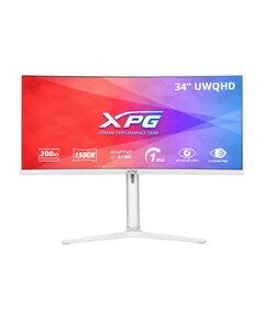 Монитор XPG RIFT R34WXC 34", белый, VA (Curved), 3440x1440, 21:9, 8bits, 200Hz, 350cd/m, 1ms, 4000:1, 2хHDMI2.0, 2хDP1.4, HAS, Vesa 75х75 [RIFT R34WXC-WHCEU] фотографии